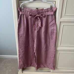 American Eagle pink wide leg pants, size 18S, NWT